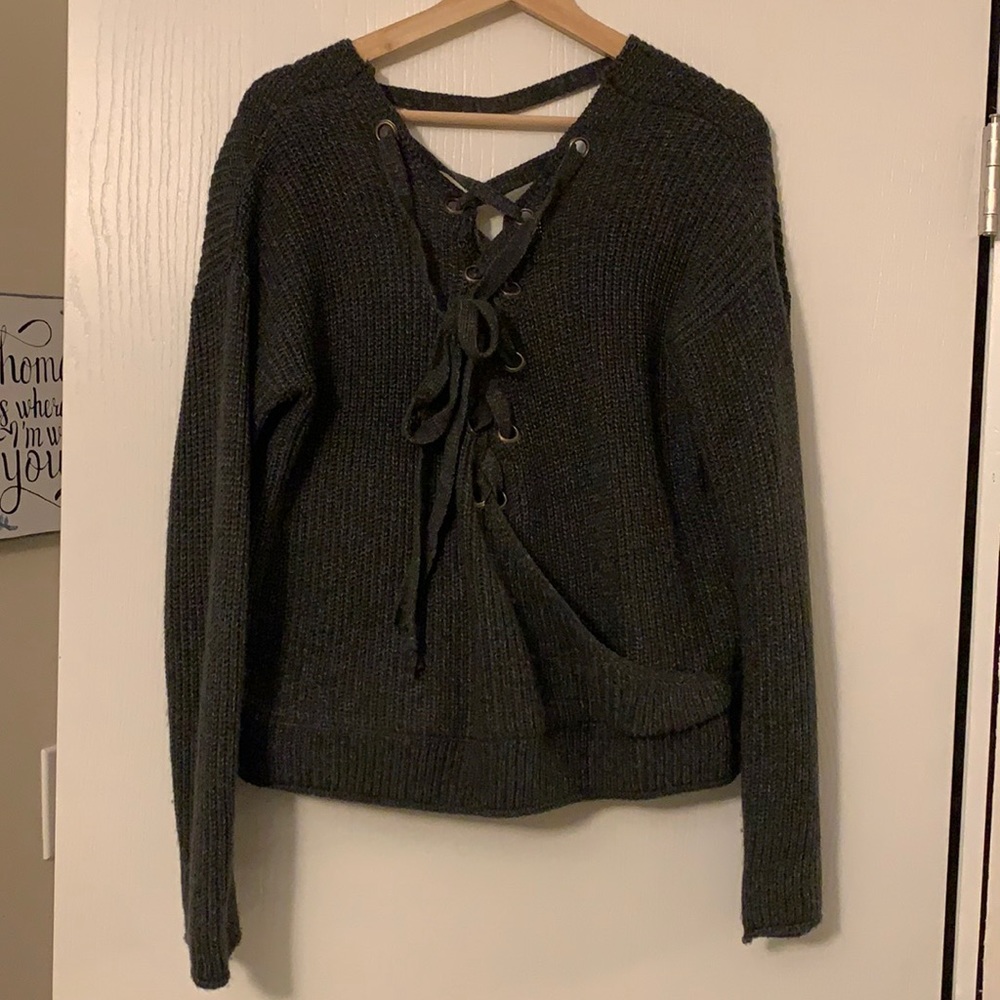 Open Back Sweater